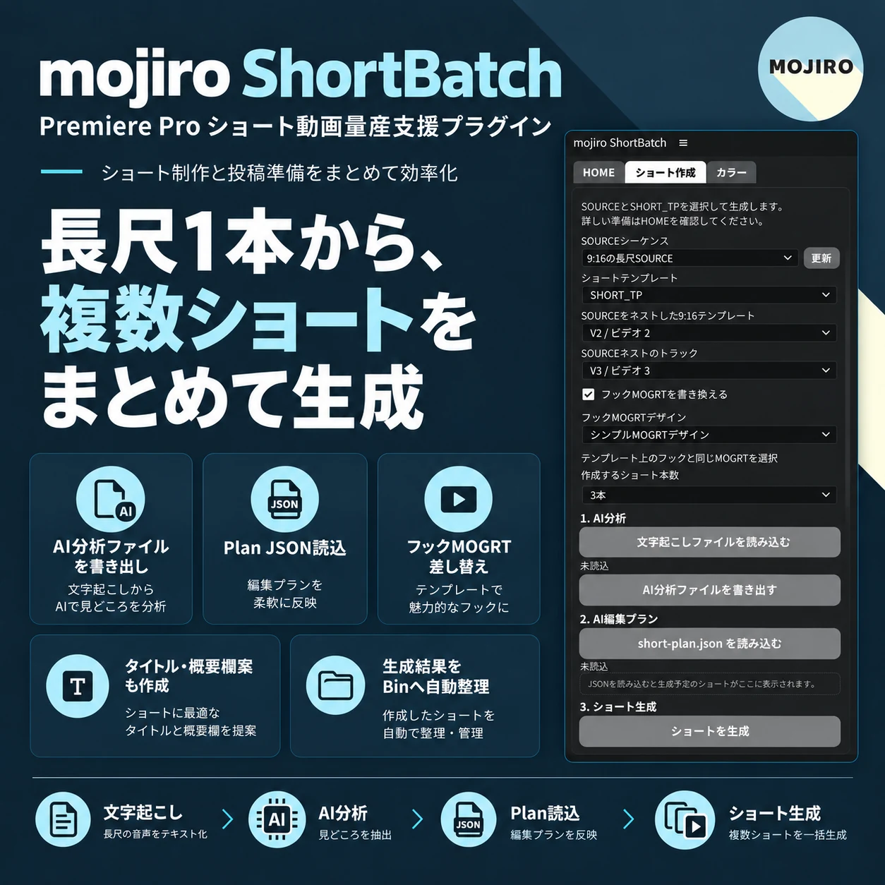 mojiro ShortBatch スクリーンショット 1